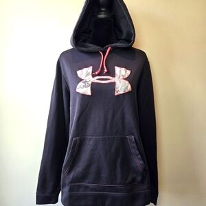 Under Armour Women's Semi Fitted Camo Logo Pullover Hoodie Small